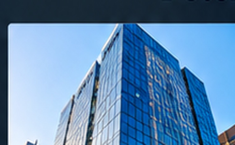 Modern financial district