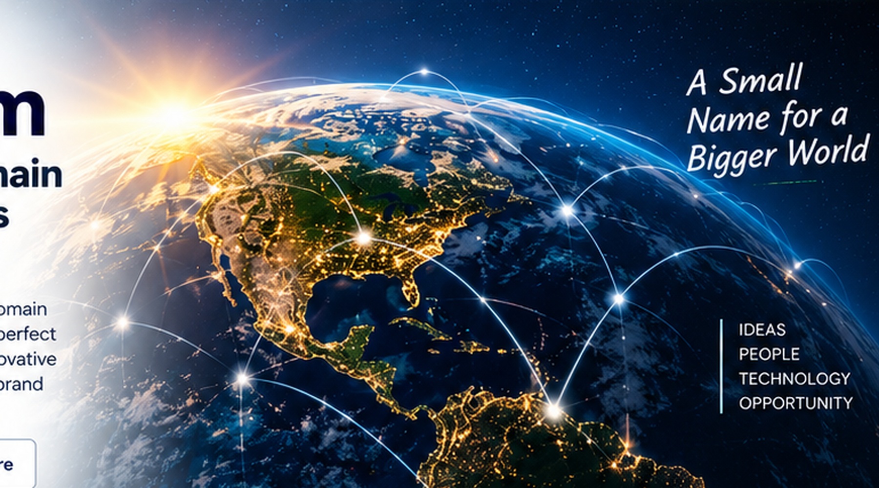 Connected globe representing global business and technology