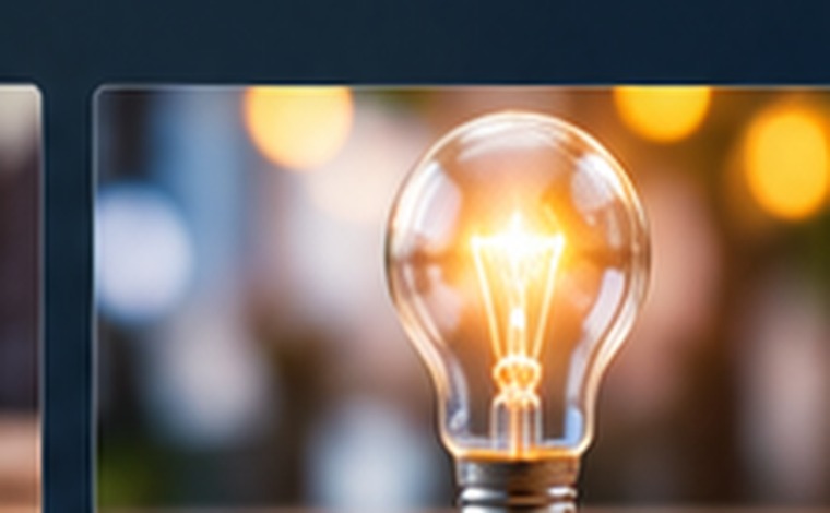 Light bulb representing a new idea